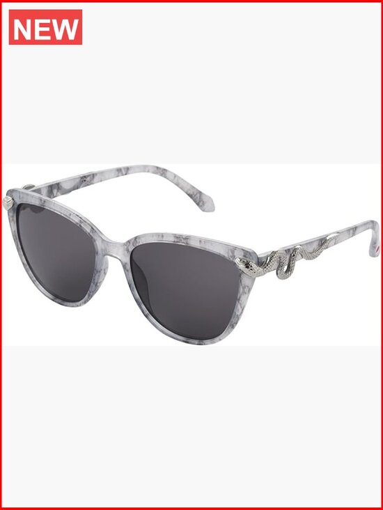 Cat Eye Sunglasses with 3D Snake Details, Scratch & Impact Resistant, main image 7